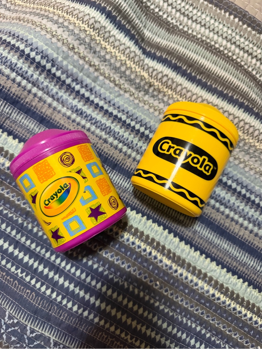 ✨ VINTAGE CRAYOLA NOVELTY THERMOSES (SET OF 2) ✨